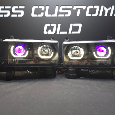 Toyota Landcruiser 80 Series angry eyes