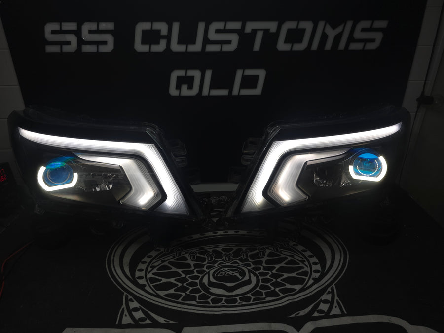 Nissan Navara D23 NP300 SL,ST,STX DX,RX custom headlights 2015 - onwards