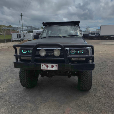 Toyota Landcruiser 80 Series angry eyes