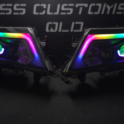 Nissan Navara D23 NP300 SL,ST,STX DX,RX custom headlights 2015 - onwards