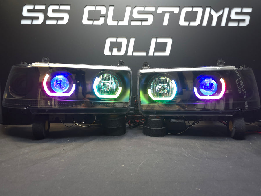 Toyota Landcruiser 80 Series angry eyes