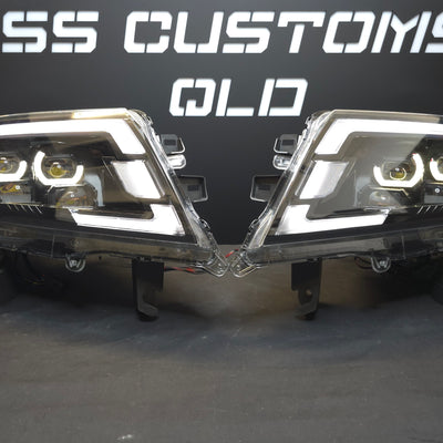 Nissan Navara D23 NP300 custom headlights 2015 - onwards
