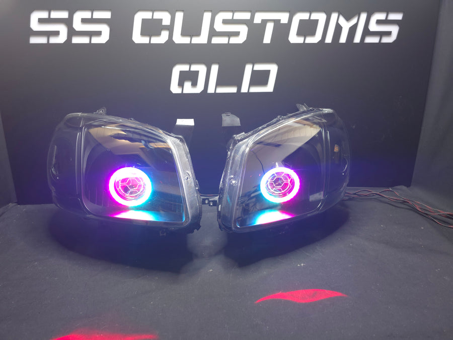 Custom LED Mazda car lights at SS Customs QLD