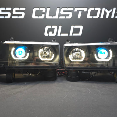 Toyota Landcruiser 80 Series angry eyes