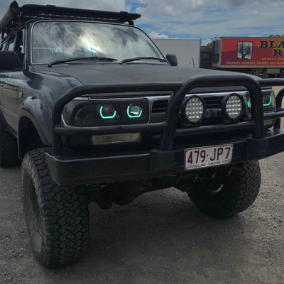 Toyota Landcruiser 80 Series angry eyes