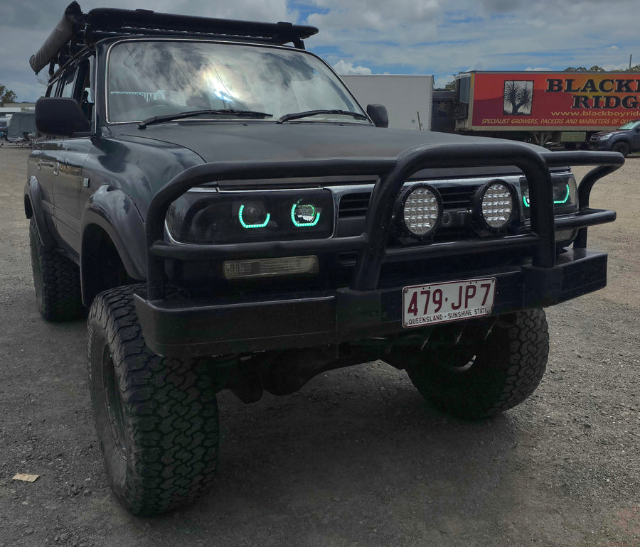 Toyota Landcruiser 80 Series angry eyes