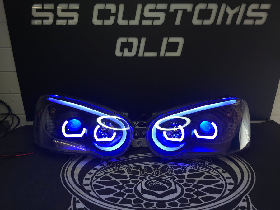 Subaru Impreza WRX Blobeye DRL headlights