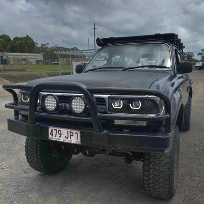 Toyota Landcruiser 80 Series angry eyes