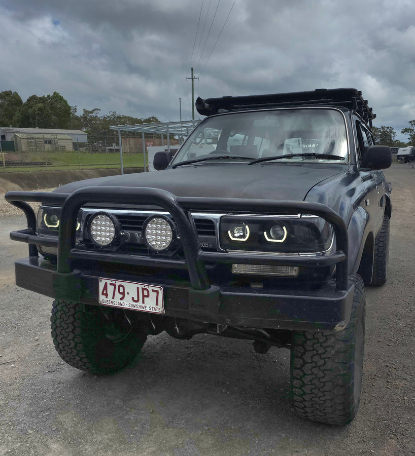 Toyota Landcruiser 80 Series angry eyes