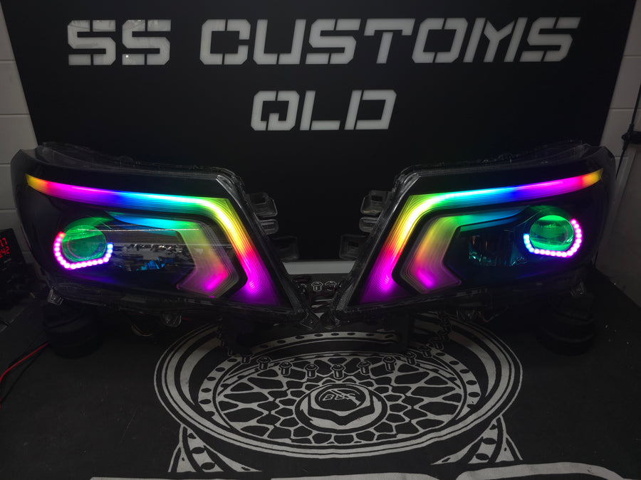 Nissan Navara D23 NP300 SL,ST,STX DX,RX custom headlights 2015 - onwards