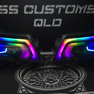 Nissan Navara D23 NP300 SL,ST,STX DX,RX custom headlights 2015 - onwards