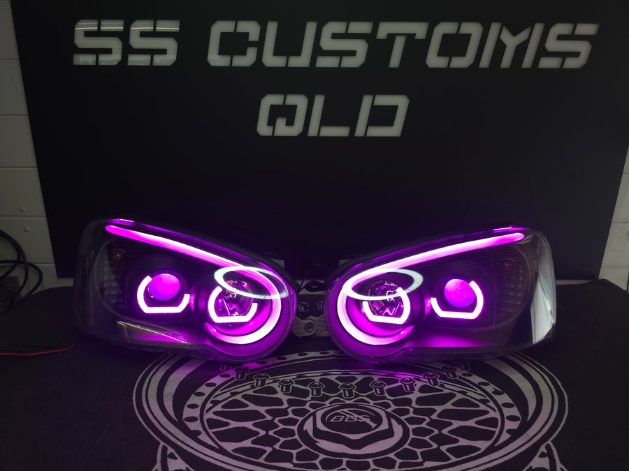 Subaru Impreza WRX Blobeye DRL headlights