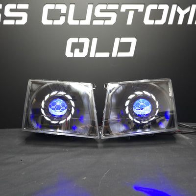 Ford Courier PG - PH 02-06 &  Mazda Bravo UN Series B2500 B2600 custom headlights