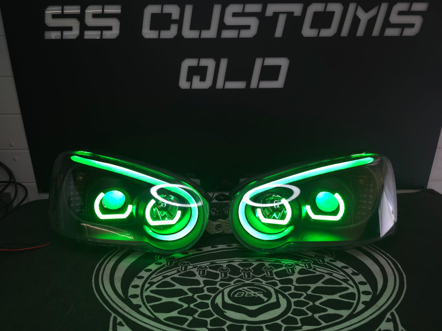 Subaru Impreza WRX Blobeye DRL headlights