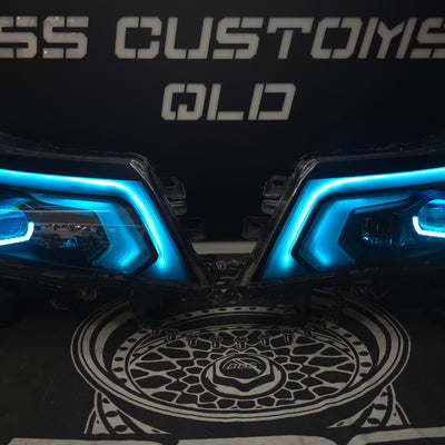 Nissan Navara D23 NP300 SL,ST,STX DX,RX custom headlights 2015 - onwards
