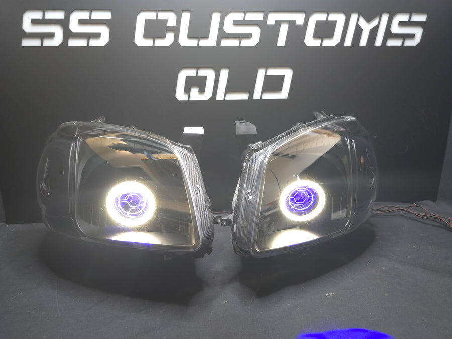 Custom LED Mazda car lights at SS Customs QLD