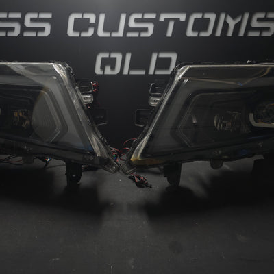 Nissan Navara D23 NP300 SL,ST,STX DX,RX custom headlights 2015 - onwards