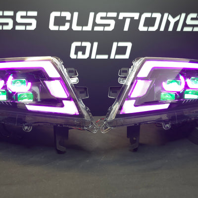 Nissan Navara D23 NP300 custom headlights 2015 - onwards