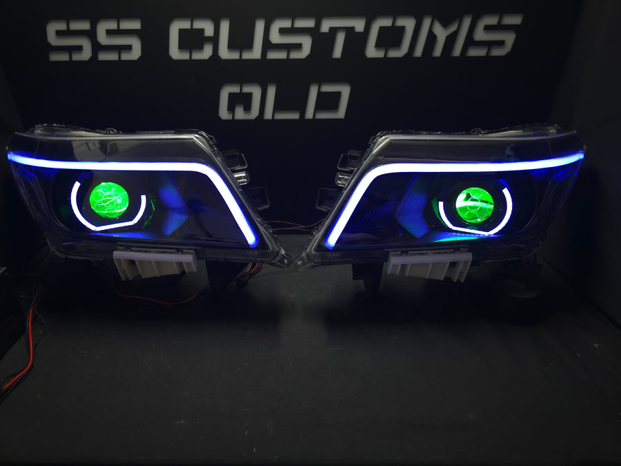 Nissan Navara D23 NP300 custom headlights 2015 - onwards