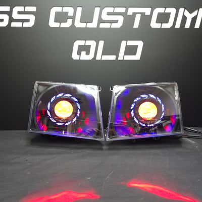 Ford Courier PG - PH 02-06 &  Mazda Bravo UN Series B2500 B2600 custom headlights