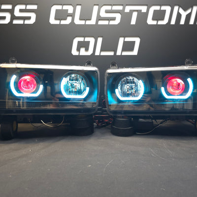 Toyota Landcruiser 80 Series angry eyes