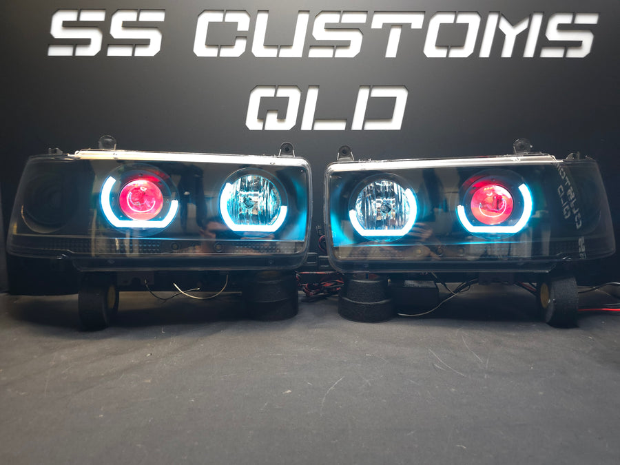 Toyota Landcruiser 80 Series angry eyes