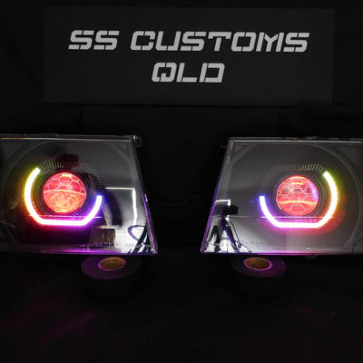 Ford Courier PG - PH 02-06 &  Mazda Bravo UN Series B2500 B2600 custom headlights