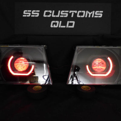 Ford Courier PG - PH 02-06 &  Mazda Bravo UN Series B2500 B2600 custom headlights