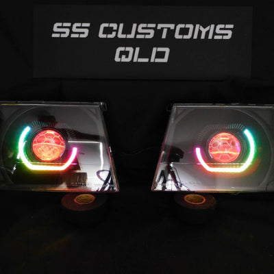 Ford Courier PG - PH 02-06 &  Mazda Bravo UN Series B2500 B2600 custom headlights