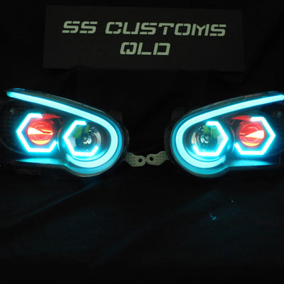Subaru Impreza WRX Blobeye DRL headlights