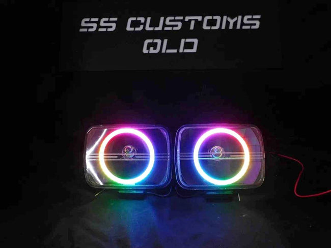 7x5 Mini Bi-LED Projector Custom Headlights - Circles