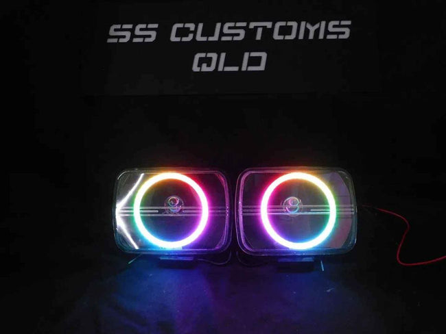 7x5 Mini Bi-LED Projector Custom Headlights - Circles