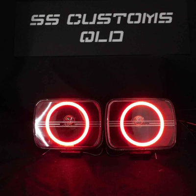 7x5 Mini Bi-LED Projector Custom Headlights - Circles