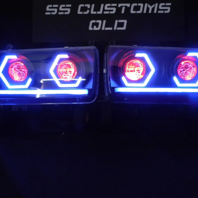 Toyota Landcruiser 80 Series Quad projectors