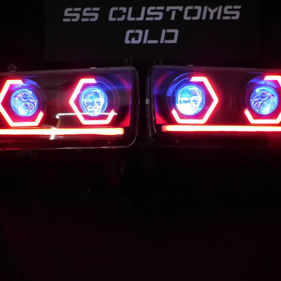 Toyota Landcruiser 80 Series Quad projectors