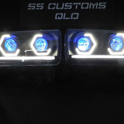 Toyota Landcruiser 80 Series Quad projectors