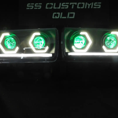 Toyota Landcruiser 80 Series Quad projectors