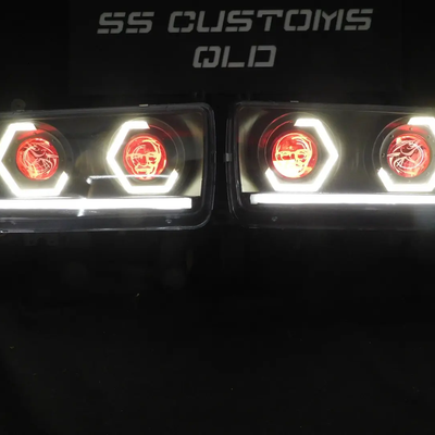 Toyota Landcruiser 80 Series Quad projectors