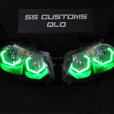 Volkswagen Golf MK6 Hex Halos Custom LED Headlights